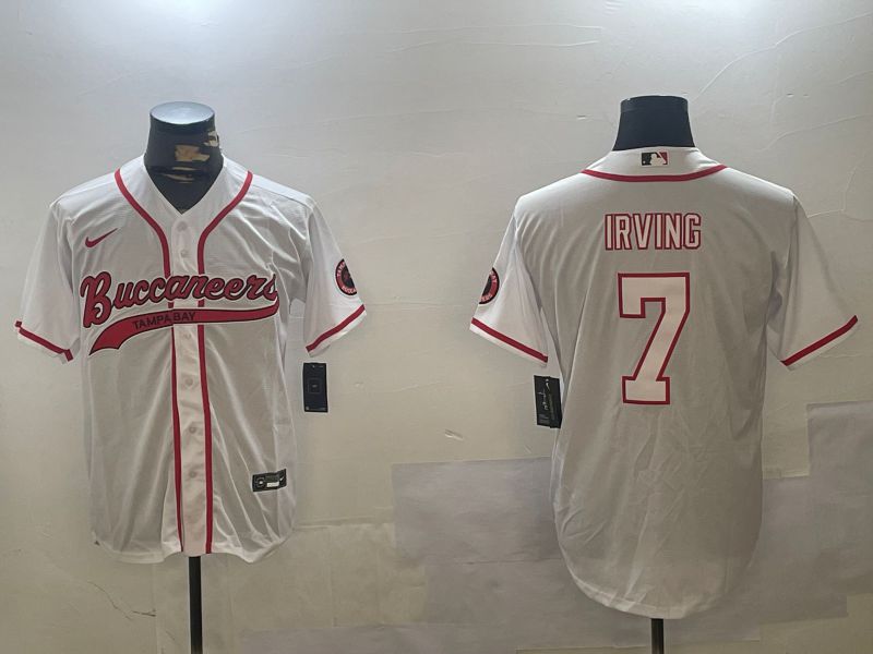 Men Tampa Bay Buccaneers #7 Irving White Joint Name 2024 Nike Limited NFL Jersey style 1->tampa bay buccaneers->NFL Jersey